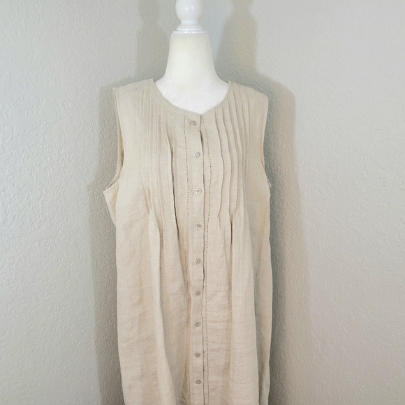 LL Bean Linen Shift Dress - Picture 11 of 11